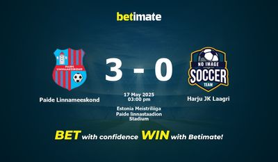 Paide Linnameeskond vs Harju JK Laagri Pronostici, quote e consigli di scommessa 17/05/2025