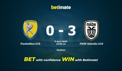 Pronostici, quote e consigli per le scommesse Panetolikos U19 vs PAOK Salonika U19 04/05/2025