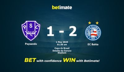 Pronostico, quote e consigli per le scommesse Paysandu vs EC Bahia 05/01/2025