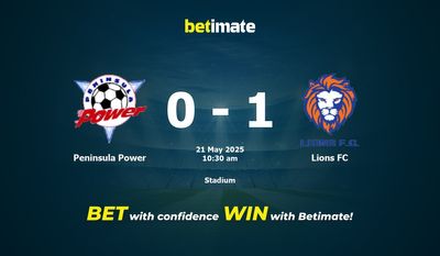 Pronostici, quote e consigli per le scommesse Peninsula Power vs Lions FC 21/05/2025