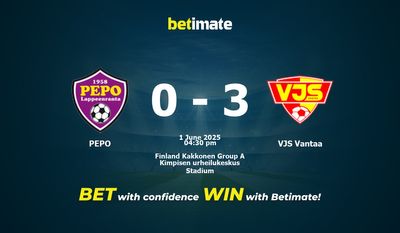 PEPO vs VJS Vantaa Pronostici, quote e consigli di scommessa 01/06/2025