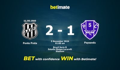 Ponte Preta vs Paysandu Pronostico, quote e consigli di scommessa 05/11/2024