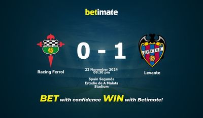 Pronostici, quote e suggerimenti per le scommesse Racing Ferrol vs Levante 22/11/2024