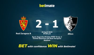 Pronostico, quote e consigli per le scommesse Real Zaragoza B vs Alfaro 20/04/2025