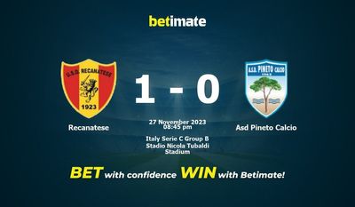 Recanatese vs Asd Pineto Calcio Pronostici, quote e consigli di scommessa 27/11/2023