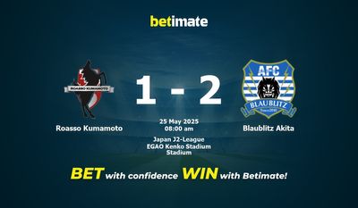 Pronostico, quote e consigli per le scommesse Roasso Kumamoto vs Blaublitz Akita 25/05/2025