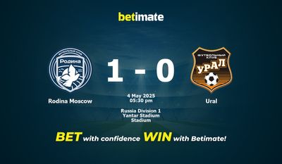 Pronostico, quote e consigli per le scommesse Rodina Mosca vs Ural 05/04/2025