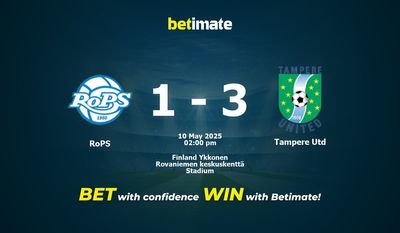 Pronostici, quote e consigli per le scommesse RoPS vs Tampere Utd 05/10/2025