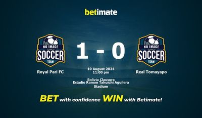 Royal Pari FC vs Real Tomayapo Pronostici, quote e consigli di scommessa 10/08/2024