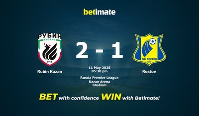 Pronostico, quote e consigli per le scommesse Rubin Kazan - Rostov 05/11/2025