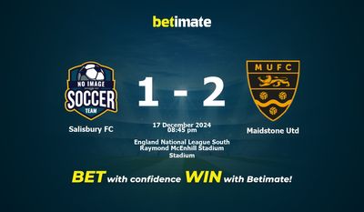 Pronostici, quote e suggerimenti per le scommesse Salisbury FC vs Maidstone Utd 17/12/2024