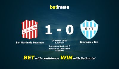 San Martin de Tucuman vs Gimnasia y Tiro Pronostici, quote e consigli di scommessa 23/03/2025