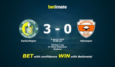Pronostici, quote e suggerimenti per le scommesse Sanliurfaspor vs Adanaspor 03/05/2025