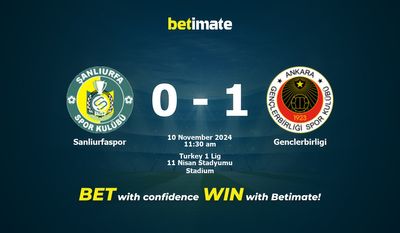 Pronostici, quote e suggerimenti per le scommesse Sanliurfaspor vs Genclerbirligi 11/10/2024