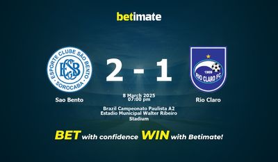 Sao Bento vs Rio Claro Pronostici, quote e consigli di scommessa 08/03/2025
