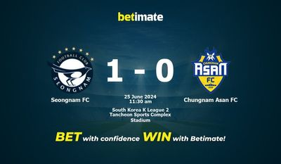 Seongnam FC vs Chungnam Asan FC Pronostici, quote e consigli di scommessa 25/06/2024