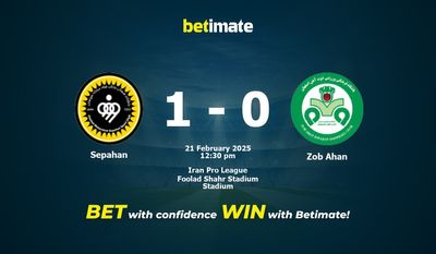 Sepahan vs Zob Ahan Pronostici, quote e consigli di scommessa 21/02/2025