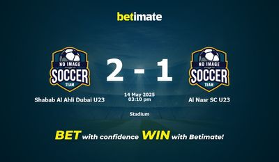 Pronostici, quote e consigli per le scommesse Shabab Al Ahli Dubai U23 vs Al Nasr SC U23 14/05/2025