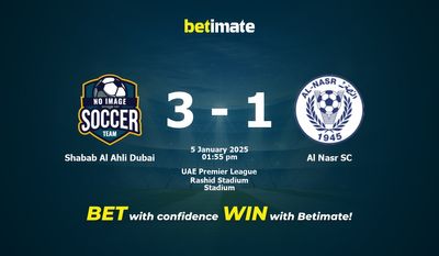 Shabab Al Ahli Dubai vs Al Nasr SC Pronostici, quote e consigli sulle scommesse 01/05/2025