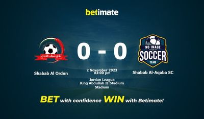 Shabab Al Ordon vs Shabab Al-Aqaba SC Pronostici, quote e consigli di scommessa 02/11/2023