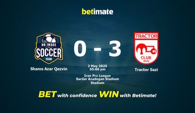 Pronostico, quote e consigli per le scommesse Shams Azar Qazvin vs Tractor Sazi 05/02/2025