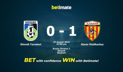 Shinnik Yaroslavl vs Alania Vladikavkaz Pronostici, quote e consigli di scommessa 24/08/2024