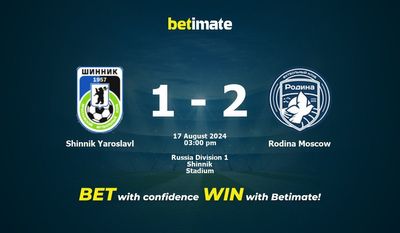 Shinnik Yaroslavl vs Rodina Mosca Pronostici, quote e consigli di scommessa 17/08/2024