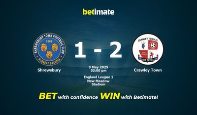 Pronostici, quote e consigli per le scommesse Shrewsbury vs Crawley Town 05/03/2025