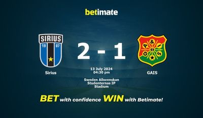 Pronostici, quote e suggerimenti sulle scommesse Sirius vs GAIS 13/07/2024