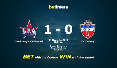 SKA Energia Khabarovsk vs FK Yenisey Pronostici, quote e consigli di scommessa 15/11/2025