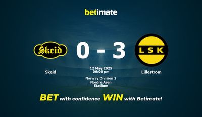 Pronostici, quote e consigli di scommessa Skeid vs Lillestrom 12/05/2025