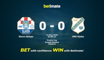 Slaven Belupo vs HNK Rijeka Pronostici, quote e consigli di scommessa 14/05/2025