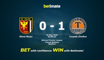 Slavia Mozyr vs Torpedo Zhodino Pronostici, quote e consigli di scommessa 20/05/2025