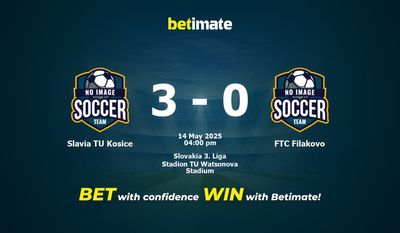Slavia TU Kosice vs FTC Filakovo Pronostici, quote e consigli di scommessa 14/05/2025