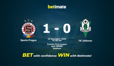 Sparta Praga vs FK Jablonec Pronostici, quote e consigli di scommessa 15/12/2024