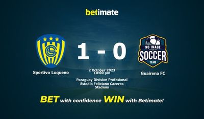 Sportivo Luqueno vs Guairena FC Pronostici, quote e pronostici di scommesse 02/10/2023