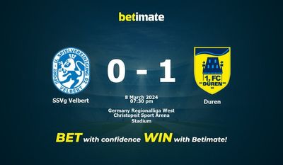 SSVg Velbert vs Düren Pronostici, quote e consigli di scommessa 08/03/2024