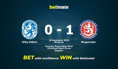SSVg Velbert vs Wuppertaler Pronostici, quote e consigli di scommessa 29/09/2023