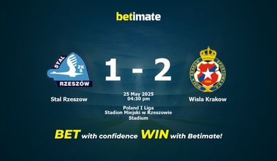 Stal Rzeszow vs Wisla Cracovia Pronostici, quote e consigli di scommessa 25/05/2025