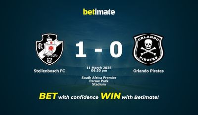 Stellenbosch FC vs Orlando Pirates Pronostici, quote e consigli sulle scommesse 03/11/2025