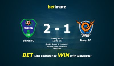 Pronostici, quote e consigli per le scommesse su Suwon FC vs Daegu FC 05/06/2025