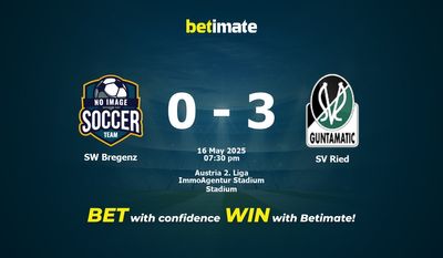 Pronostico, quote e consigli per le scommesse SW Bregenz vs SV Ried 16/05/2025