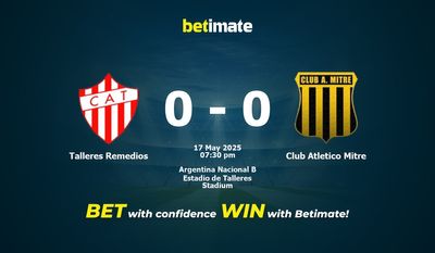 Talleres Remedios vs Club Atletico Mitre Pronostici, quote e consigli di scommessa 17/05/2025
