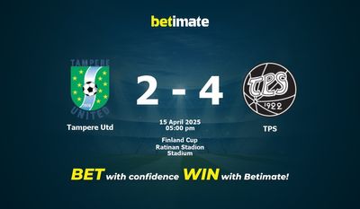 Pronostici, quote e consigli per le scommesse Tampere Utd vs TPS 15/04/2025