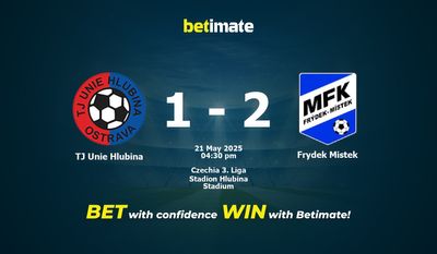 TJ Unie Hlubina vs Frydek Mistek Prediction, Odds & Betting Tips 05/21/2025