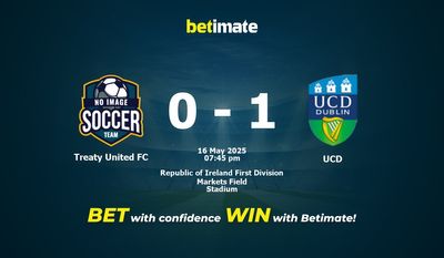 Pronostico, quote e consigli per le scommesse su Treaty United FC vs UCD 16/05/2025