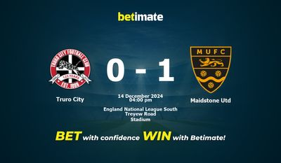 Pronostici, quote e suggerimenti per le scommesse Truro City vs Maidstone Utd 14/12/2024