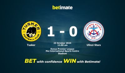 Pronostici, quote e suggerimenti per le scommesse Tusker vs Ulinzi Stars 23/10/2024