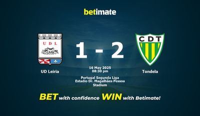 Pronostici, quote e consigli di scommessa UD Leiria vs Tondela 16/05/2025