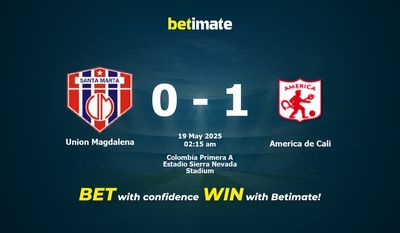 Pronostico, quote e consigli per le scommesse Union Magdalena vs America de Cali 19/05/2025